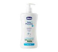 Chicco Baby Moments Shampoo, Made from 92% Natural Origin Ingredients, Dermatologically and Ophthalmologically tested, Suitable for Sensitive Skin, 100% Recycled Plastic Bottle, 500ml