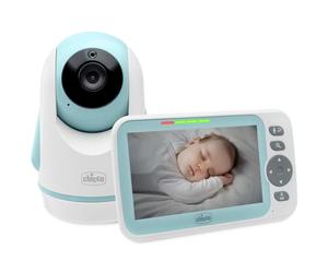 Chicco Baby Monitor Video Evolution Rotating Camera for Babies and Children with 5 Inch Colour Screen, 220 m Range, Thermometer, White Sounds, Microphone and Speaker, No WIFI Protected and Safe