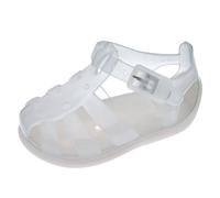 Chicco, Beach and Pool Sandals, with Strap, Comfortable, Lightweight, Flexible and Breathable, Unisex - Children and Youth, Designed in Italy, Transparent 2, 21 EU