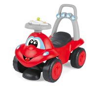 Chicco Billy Walk&Ride Eco+, First Steps, 2-in-1 Walker and Driving Device, Easy Assembly, Ergonomic Handlebars, Wide Wheels, with Sounds and Driving Light, Recycled Plastic, 12-36 Months, Red