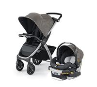 Chicco Bravo 3-in-1 Trio Travel System, Bravo Quick-Fold Stroller with KeyFit 30 Infant Car Seat and Base, Car Seat and Stroller Combo | Calla/Grey