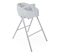 Chicco Bubble Nest, Newborn Baby Bath Tub for up to 12 Months, with Shower Legs and standing Seat for Bath, 2 Configurations, Compact Closure, Maximum 11 kg - Grey (Cool Grey)