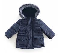 Chicco children's winter down jacket with hood, navy blue, size 68