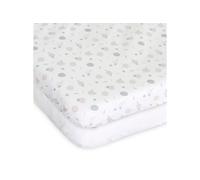 Chicco Next2Me Forever Crib Sheets (Pack of 2), 100% Soft Cotton, Original and Official Accessory for Next2Me Co-Sleeping Crib, Cotton and Confetti
