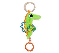 Chicco Crocodile Vibrating Rattle Ring Universal Ring for Prams and Prams Plastic Craft Vibration Effect Sensory Play for 3-24 Months