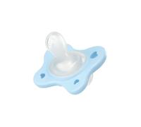 Chicco Dual Soft Silicone Pacifiers 2-6 Months Two Tone Set of Two Soft Pacifiers Supports Breathing and Promotes Proper Development of the Mouth, Baby Boy