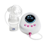 Chicco Electric Breast Pump with Stimulation and Extraction Phases, 10 Intensity Levels, Comfortable and Fast, Ergonomic Shape, with Tilted Teat and Leak-Proof Lid, White, 150 ml