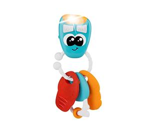 Chicco Electronic Bilingual Talking Keys with 3 Pendants, First Plastic Games, Two Soft Keys for Teething and one Key Activity, with Lights and Sounds, 6-36 Months