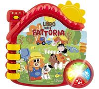 Chicco Farm Talking Booklet, Electric Learning Book, Bilingual Italian and English Display, Batteries Included, Age 6-36 Months, Multi-Colour