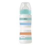 Chicco Fast Flow Wellness Bottle with Physio Teat in Soft Silicone and Soft Sense Finish, Anti-Colic, Reduces Regurgitation and Irritability, Plastic Bottle 330 ml, 4 Months+, Baby