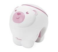 Chicco First Dreams Polar Bear Projector, 2-in-1 Cradle and Bed Projector, Children's Night Light, Aurora Borealis Projection, Relaxing Classical Music and Nature Sounds, Baby Toy, 0 Months +, Pink