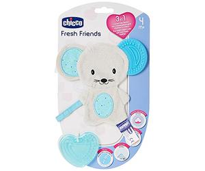 Chicco Fresh Friends 00002583200000 Soft Toy with Removable Teething Ring Boy Blue