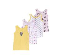 Chicco Girl's Set 4 Pieces Tank Top Undershirt, White, 3-4 Years (Pack of 4)