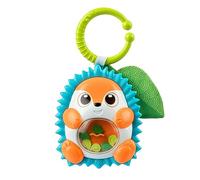 Chicco Hedgehog Rattle with Different Textures, Hook for Attaching to Pram or Car Seat, Supports The Development of Auditory and Visual Skills, Baby Toy, 3-24 Months