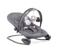 Chicco Hooplà Hammock for Babies from 0 Months to 18 kg, Swing and Chair for Babies and Children with Play Arch, Adjustable Backrest and Reducing Cushion, Compact - Grey (Moon Grey)