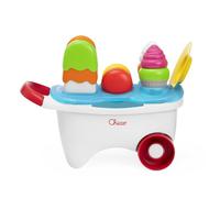 Chicco Ice Cream Trolley Toy, 2-in-1 Toy, Stacking and Stacking, Role Play, Practical Handle and Freewheel, 19-Piece Play Set for Making Delicious Sweets, 12-36 m