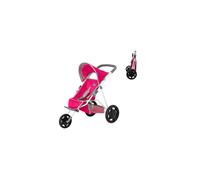 Chicco Junior Active 3 Wheeled Pushchair | Toy Dolls Buggy In Pink And Grey | Baby Doll Pushchair | Childrens Baby Doll Collapsible Stroller Toy |