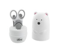 Chicco Kids Manicure Set Scissors, Nail Clippers, Tweezers, File, Polar Bear