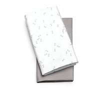 Chicco LullaGo Bassinet Sheets - Triangle 2 Pack, Grey