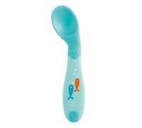 Chicco Ma First Angled Spoon - x1 - Blue - 8 m +