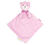 Chicco Maxi Doudou Plush Toy Soft Velvet Teddy Bear with Classical Music and New Age Baby Toy Machine Washable Soft Cuddly Toy 0+ Months Pink Baby Gift