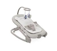 Chicco Mia Bouncer and Toddler Chair, 8 Relaxing Melodies, Gentle Vibration, Double-Faced Toys, Foldable, Washable Cover, Suitable to 18kg, Fossil, 05087220190000
