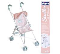 Chicco My First Doll Pram for Children from 3 Years, Toy Pram with 4 Wheels, Lightweight and Easy to Fold, Fabric Seat and Foldable Hood