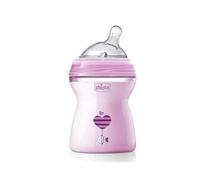 Chicco Natfeel 0080825110000 Bib 2m+ Girl, 250 ml, Transparent
