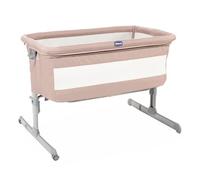 Chicco Next2Me Baby Co-Sleeping Cot with Mattress, Side Opening, Height Adjustable, Mesh Panels, Wheels and Travel Bag 0-6 Months