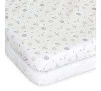 Chicco Next2Me Crib Sheets (Pack of 2), Cotton and Confetti