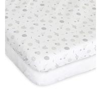 Chicco Next2Me Forever Crib Sheets (Pack of 2), 100% Soft Cotton, Original and Official Accessory for Next2Me Co-Sleeping Crib, Cotton and Confetti