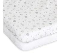 Chicco Next2Me Forever Crib Sheets (Pack of 2), 100% Soft Cotton, Original and Official Accessory for Next2Me Co-Sleeping Crib, Cotton and Confetti