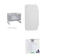 Chicco Next2Me Forever Refresh Bundle, Original & Official Replacement for Next2Me Forever Co-Sleeping Cot, Mattress and 2 Pack Sheets, White, CHICCOBUNDLE19