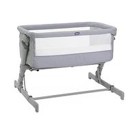 Chicco Next2Me Go, Eco+ Baby Crib, Fits Most Beds, Adjustable Height, Reclining, Promotes Air Circulation, Mattress and Travel Bag Included