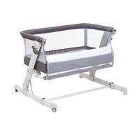 Chicco Next2Me Pop-Up, Atmosphere Grey | Side-Sleeping Crib, Folding Travel Cot, Adjustable Height, inc. Mattress and Travel Bag