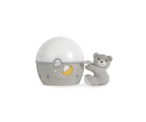 Chicco Next2Stars Baby Night Light, Neutral | Star Light Projector for Cots and Cribs, Sound Sensor, 3 Light Effects and Music