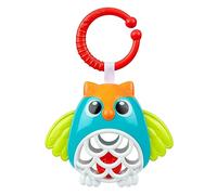 Chicco Owl Rattle with Ball and Soft Plastic Parts for Teething Baby, Easy to Attach to Pram, Manual and Visual Skills Development, Baby Toy 6-24 Months