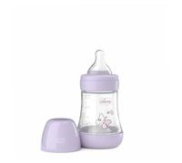 Chicco PERFECT 5 Anti-Colic Bottle 150ml Slow Flow Bottle for 0 Months + Soft Silicone Teat Similar to Maternal Breast Anti Colic Bottle for Mixed Breastfeeding
