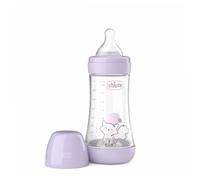 Chicco PERFECT 5 Anti-Colic Bottle 240 ml, Medium Flow Bottle from 2 Months with Soft Silicone Teat, Bottle Similar to Maternal Breast, Anti-Colic Bottle for Mixed Nutrition