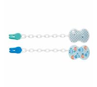 Chicco Pacifier Clip With Chain Blue