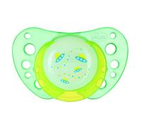 Chicco Physio Air Lumi Silicone Soother - 6 to 12 Months (2 Pieces, Multicolor)