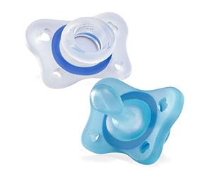 CHICCO PHYSIO Shape Soother Rubber Boy Silicone 2-6M 2 Pcs