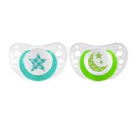 Chicco PhysioForma Air Dummy 0-6 Months with Silicone Teat, Pack of 2, Supports Physiological Breathing and Promotes Correct Development of The Mouth, Lumi