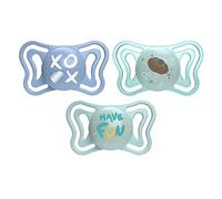 Chicco PhysioForma Light Silicone Soothers 6-16 Months with Silicone Teat, Lightweight, Breathable, Ergonomic, Supports Physiological Breathing and Proper Mouth Development, Pack of 2