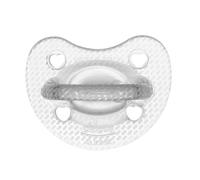 Chicco PhysioForma Luxe Pacifiers, Silicone Pacifiers 6-16 Months, Soft and Gentle, Supports Physiological Breathing and Promotes Proper Mouth Development, 2 Pack, Transparent