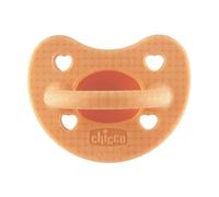 Chicco PhysioForma Luxe Silicone Dummy, 2-6 m, Orange, Soft and Gentle, Supports Physiological Breathing and Promotes the Proper Development of the Mouth, Pack of 1, Child