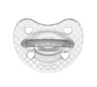 Chicco PhysioForma Luxe Silicone Soothers for 16-36 Months, Soft and Gentle, Supports Physiological Breathing and Promotes Proper Mouth Development, Pack of 2, Transparent