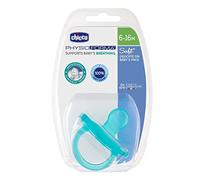 Chicco PhysioForma Silicone Dummy 6-16 Months, Pack of 1, Soft and Delicate Dummy, Supports Physiological Breathing and Promotes Correct Development of The Mouth, Turquoise