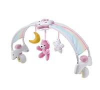 Chicco Rainbow Arch Development Game 2 in 1 Compatible with Next2Me Bed, Crib Panel with Rainbow Arch and Night Light with Music and Pendants - Baby Toy 0+ Months, Pink