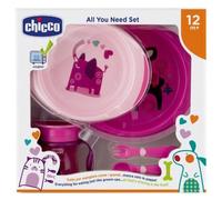 Chicco Silicone Baby Feeding Set 5-Piece Gift Box - BPA-Free Baby Tableware w...